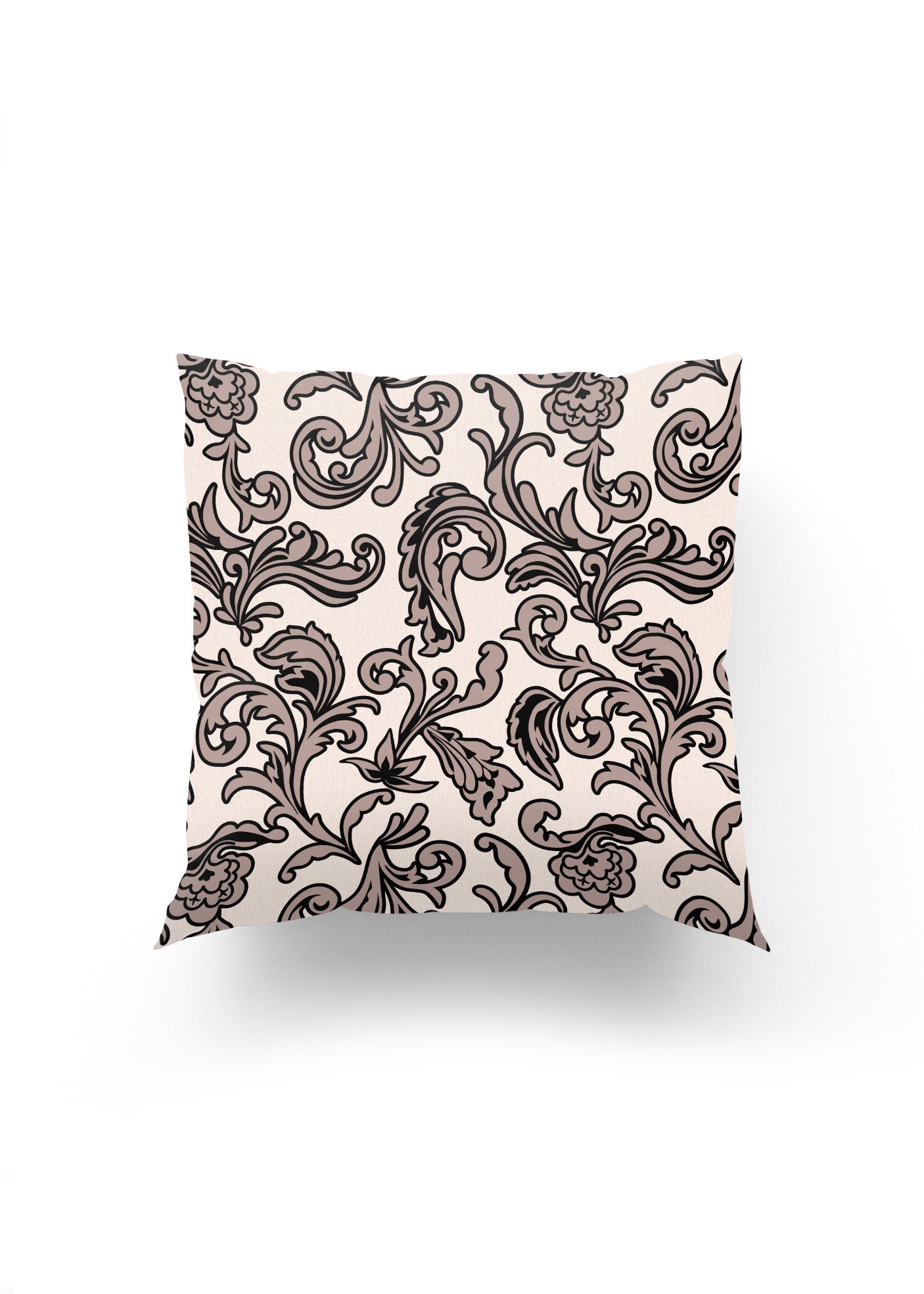 Kraliyet Dokunuşu – Zarif Barok Desenli Lüks Kırlent Kılıfı