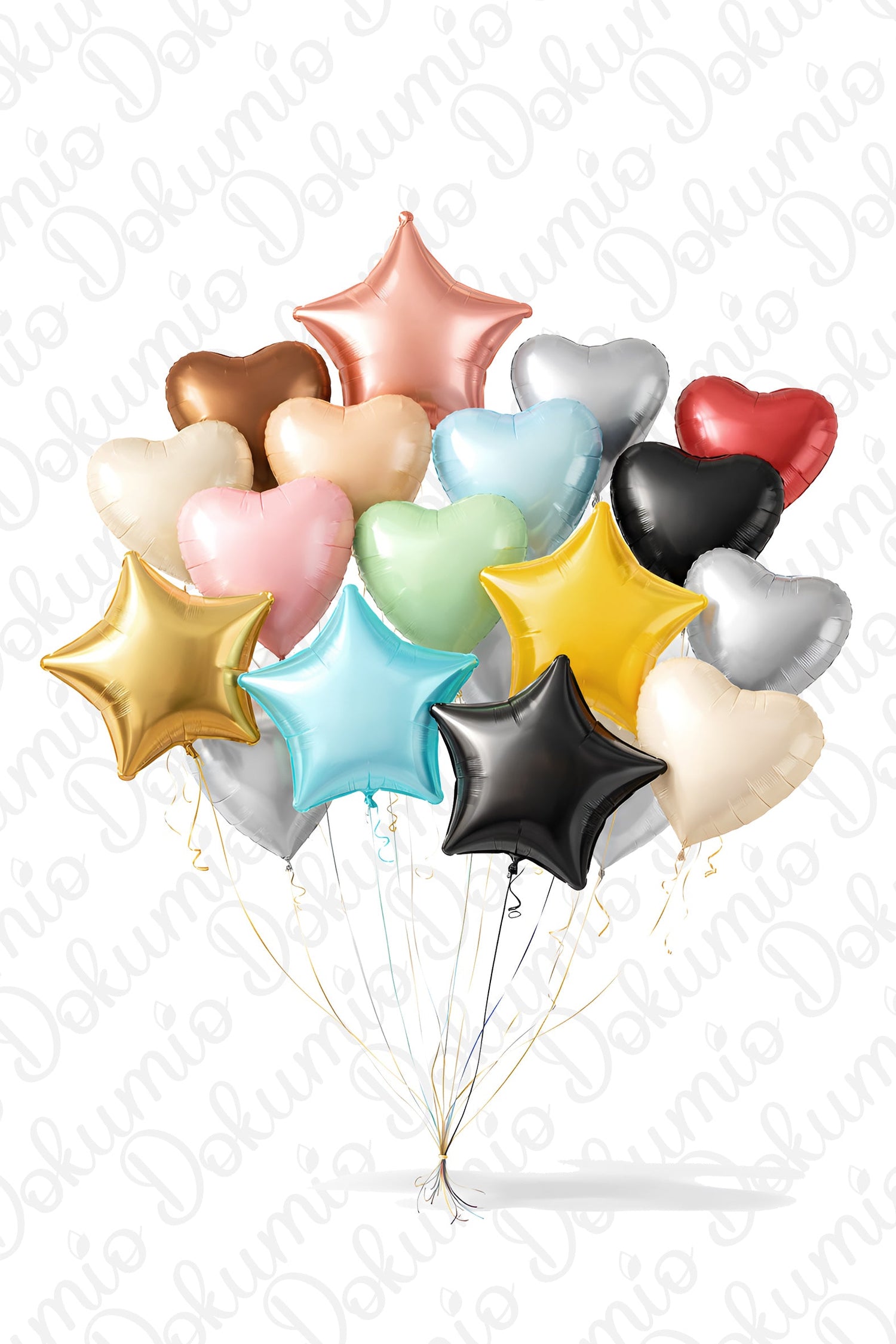 Kalp & Yıldız Folyo Balonlar