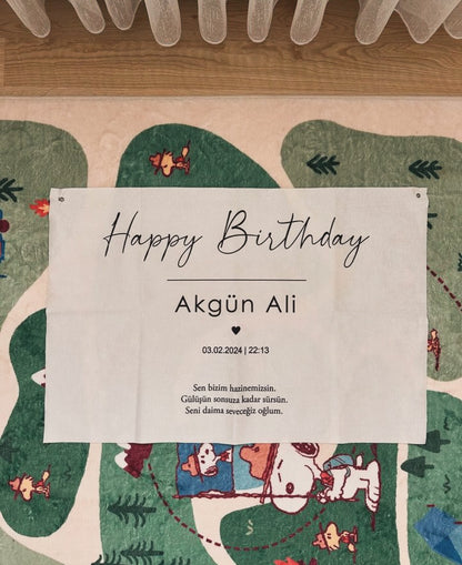 Kişiselleştirilebilir Doğum Günü Örtüsü (#5)