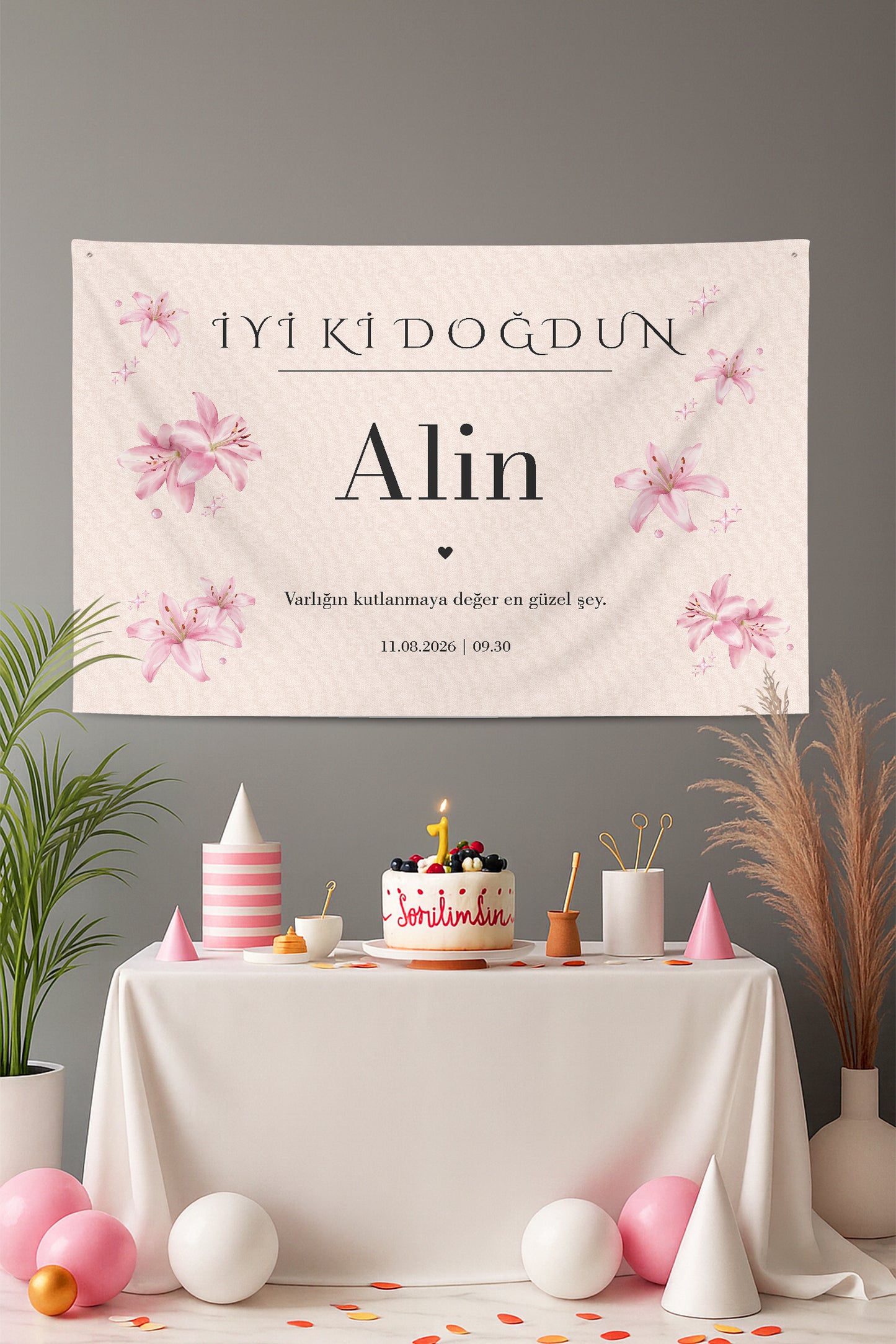Kişiselleştirilebilir Doğum Günü Örtüsü (#265)
