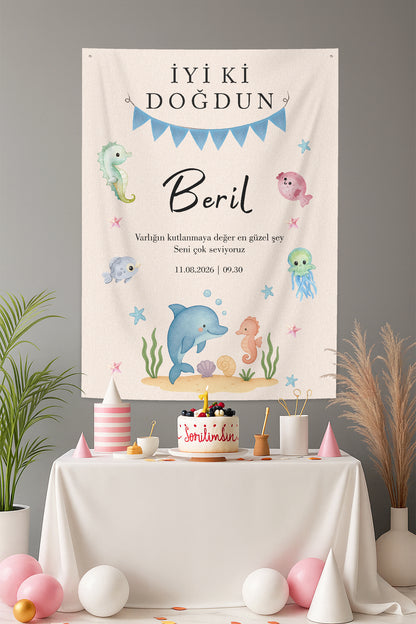 Kişiselleştirilebilir Doğum Günü Örtüsü (#268)