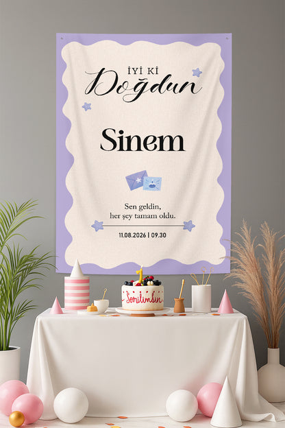 Kişiselleştirilebilir Doğum Günü Örtüsü (#273)