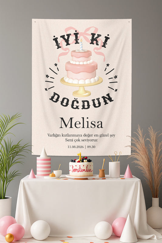 Kişiselleştirilebilir Doğum Günü Örtüsü (#284)