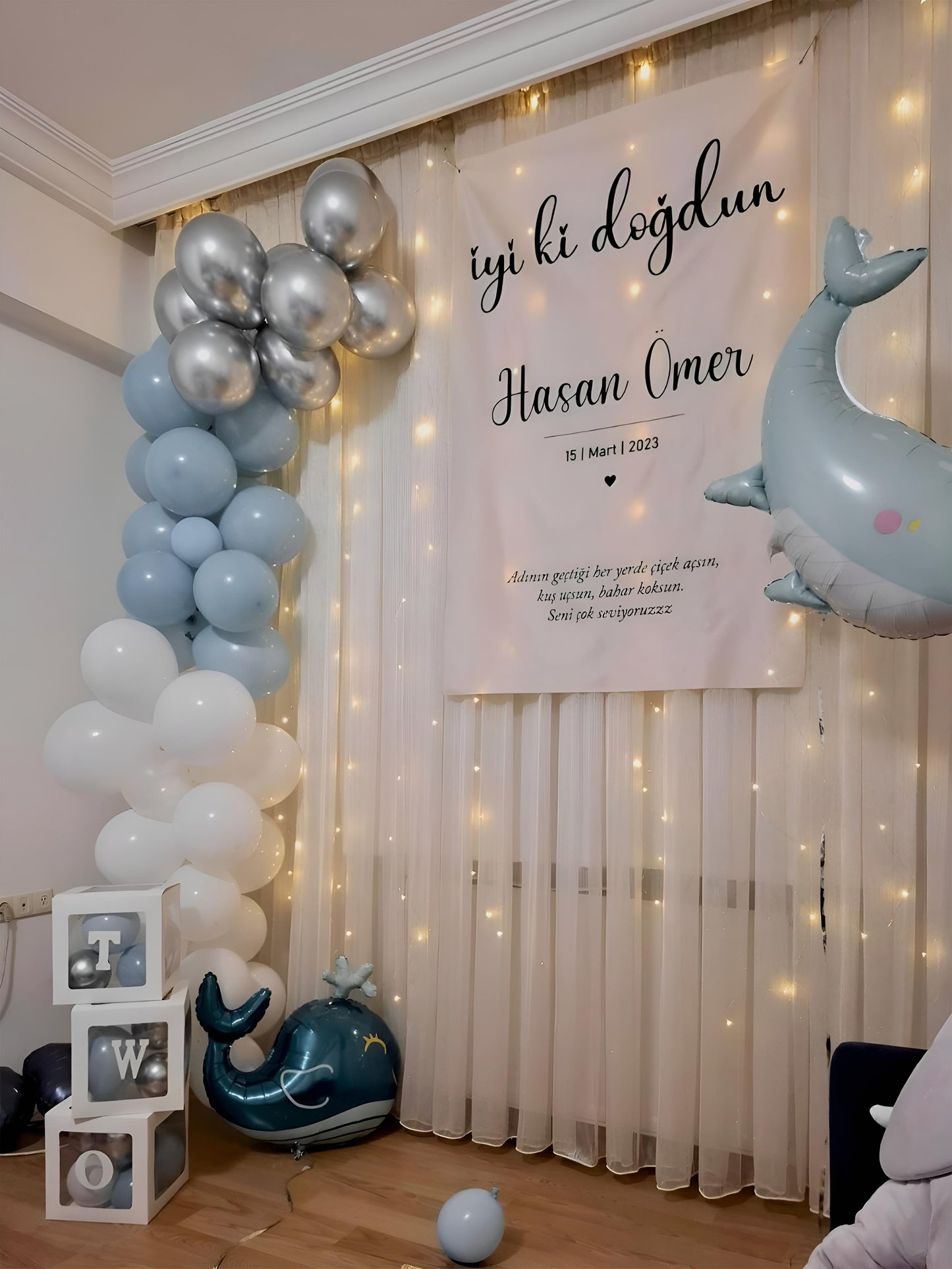 Dokumio Asparla + Perde Askı Aparatı + Kumanda + USB Uyumlu