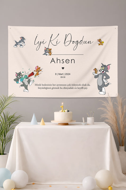 Kişiselleştirilebilir Doğum Günü Örtüsü (#182)