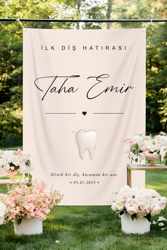 Diş Kutlama Gününe Özel Kişiselleştirilebilir Duvar Örtüsü (#183)