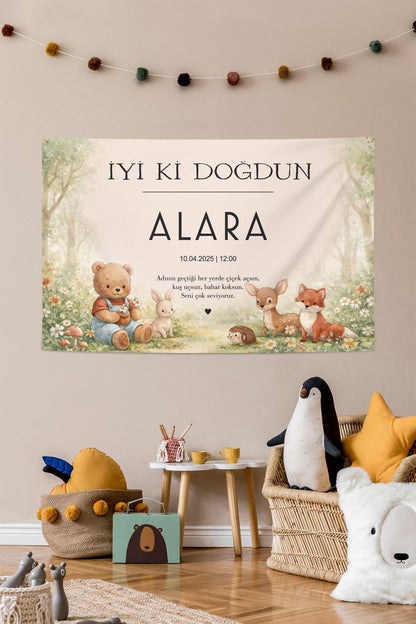 Kişiselleştirilebilir Doğum Günü Örtüsü (#193)