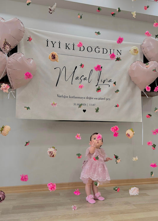 Kişiselleştirilebilir Doğum Günü Örtüsü (#2)