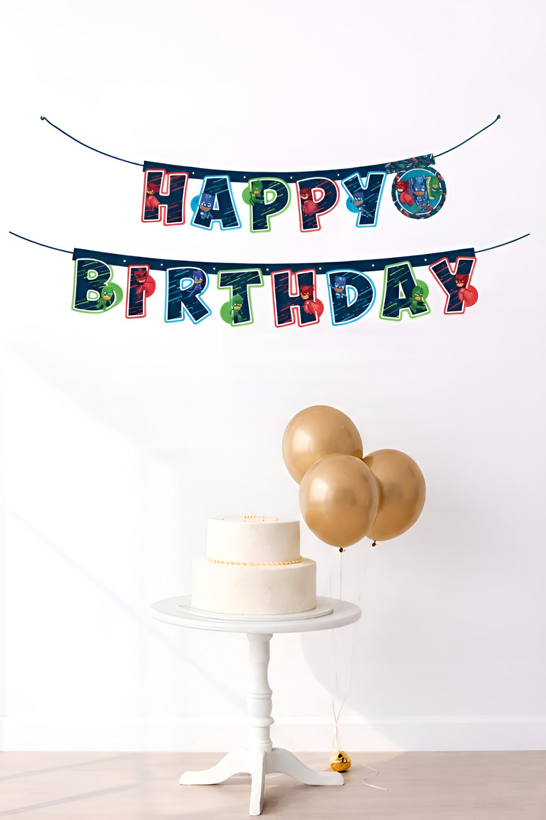 PJ Masks Pijamaskeliler Happy Birthday Karton Flama (#FL024)