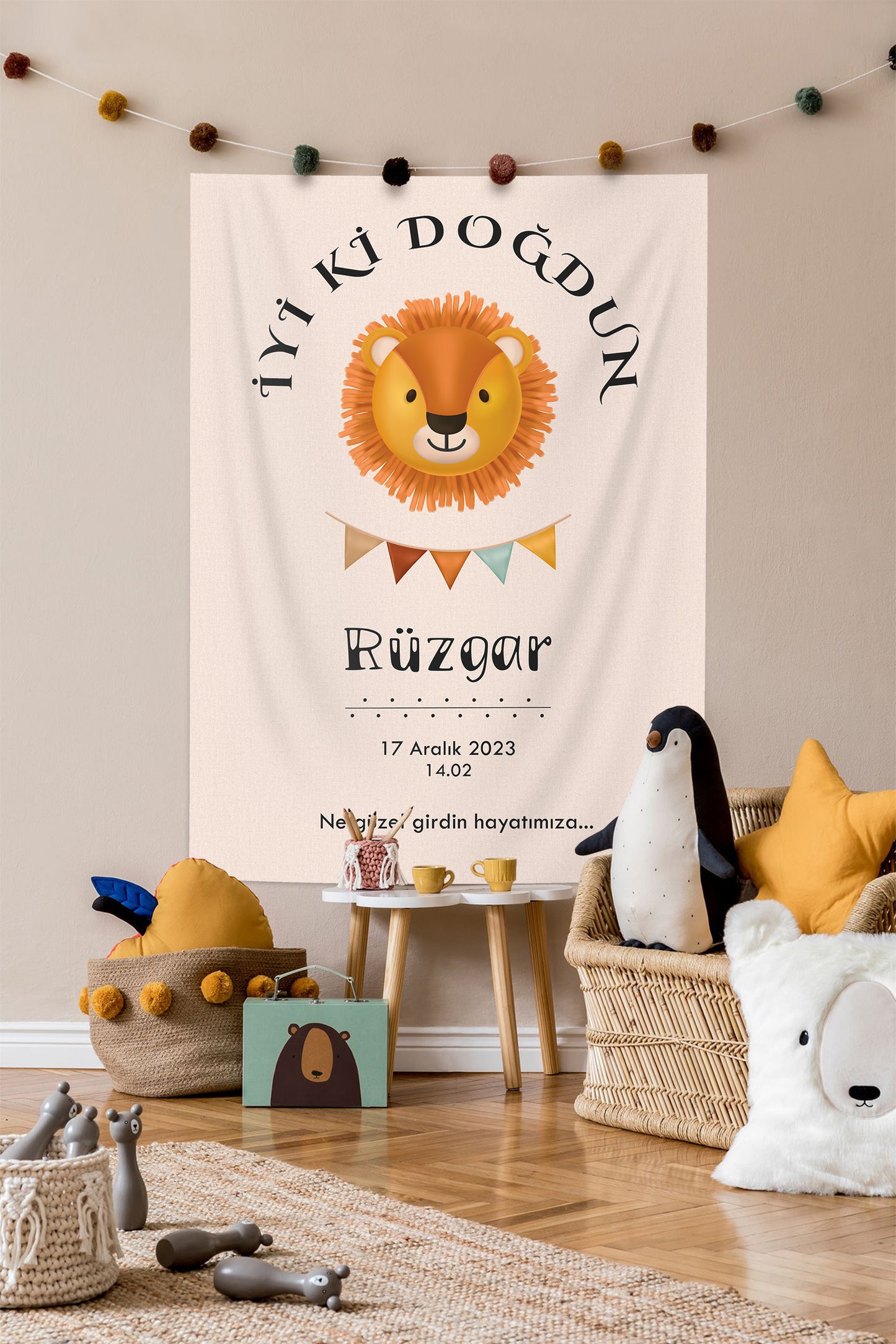 Kişiselleştirilebilir Doğum Günü Örtüsü (#40)