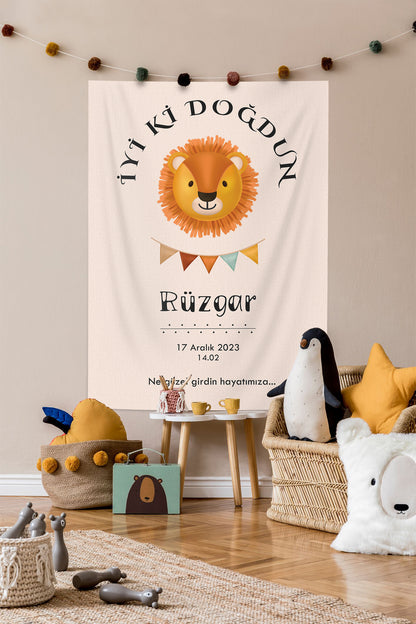 Kişiselleştirilebilir Doğum Günü Örtüsü (#40)