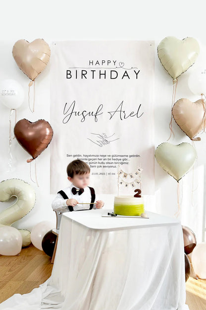 Kişiselleştirilebilir Doğum Günü Örtüsü (#17)