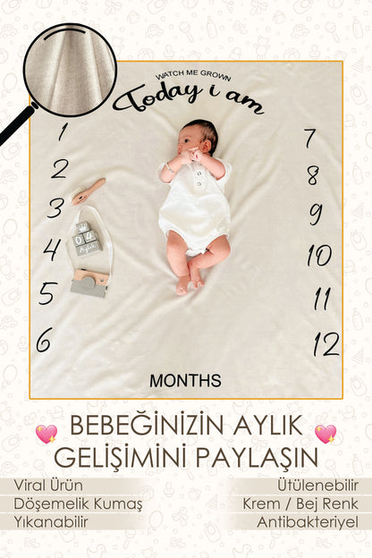 Ay Hatıra Örtüsü Çocuğunuzun Gelişimini Aylık Takip Edin