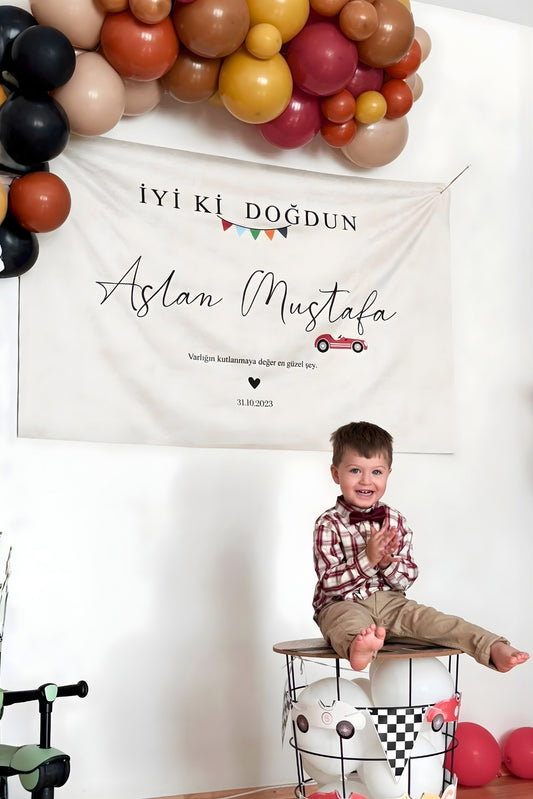Kişiselleştirilebilir Doğum Günü Örtüsü (#79)
