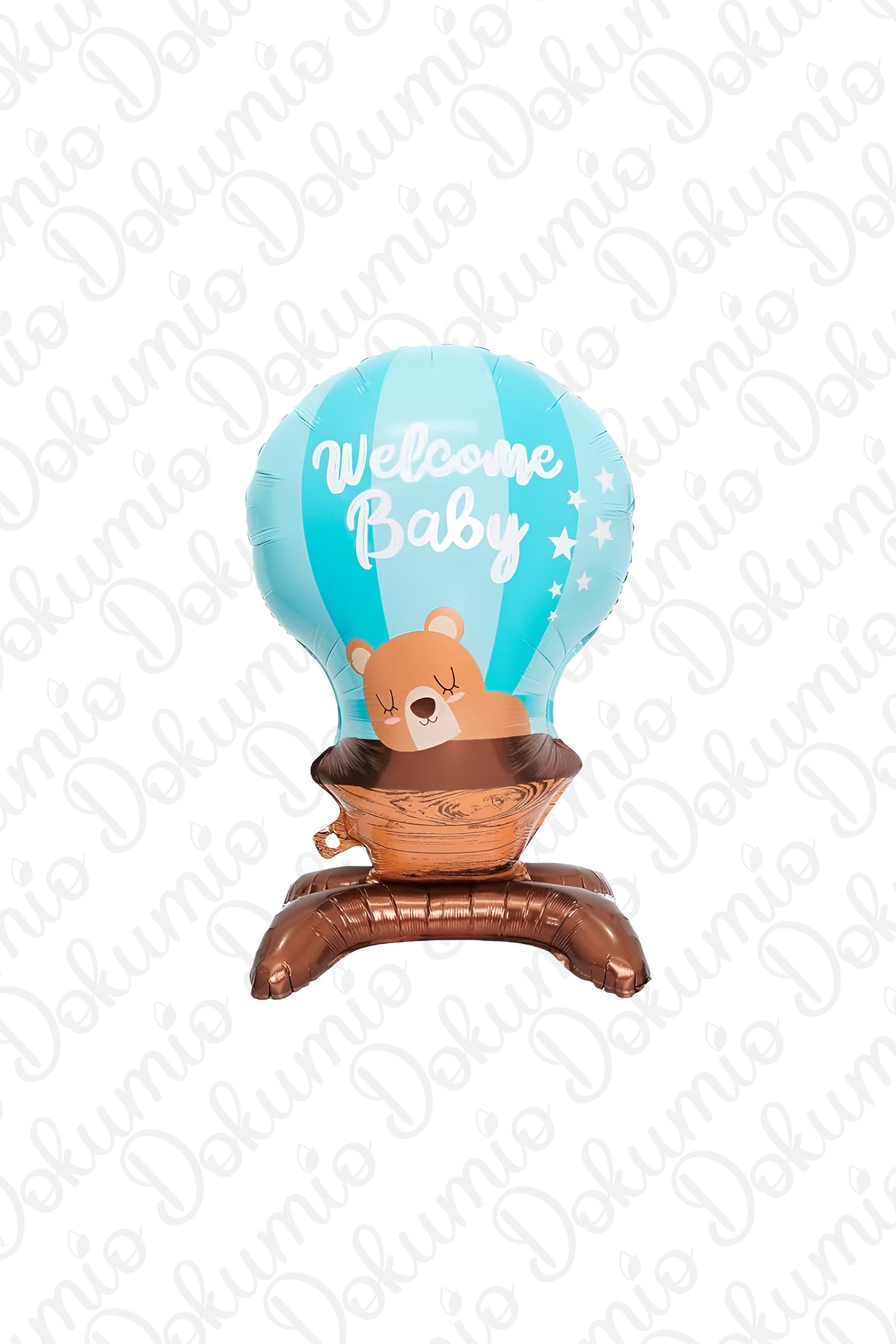 Ayaklı Welcome Baby Mavi Folyo Balon (#134)