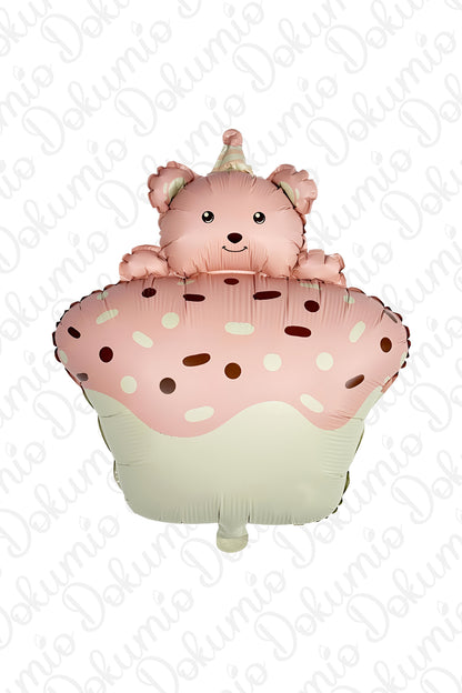 Balonlu Kek Pembe Folyo Balon (#BAL036)