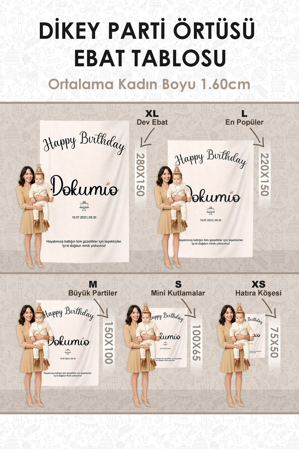 Kişiselleştirilebilir Doğum Günü Örtüsü (#56)