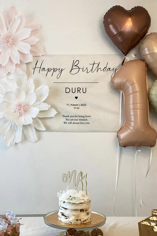 Kişiselleştirilebilir Doğum Günü Örtüsü (#5)