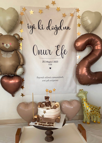 Kişiselleştirilebilir Doğum Günü Örtüsü (#8)