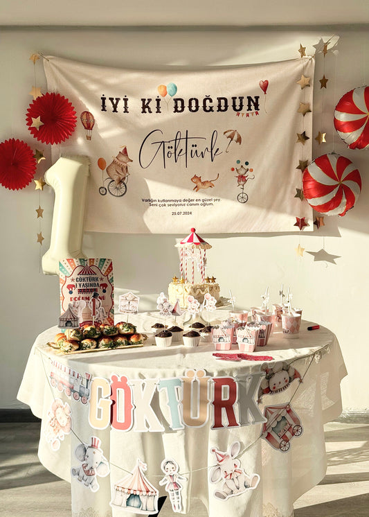 Kişiselleştirilebilir Doğum Günü Örtüsü (#32)