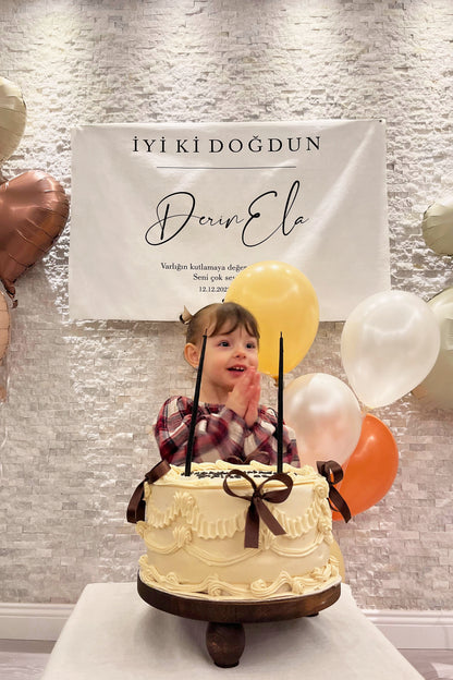 Kişiselleştirilebilir Doğum Günü Örtüsü (#2)