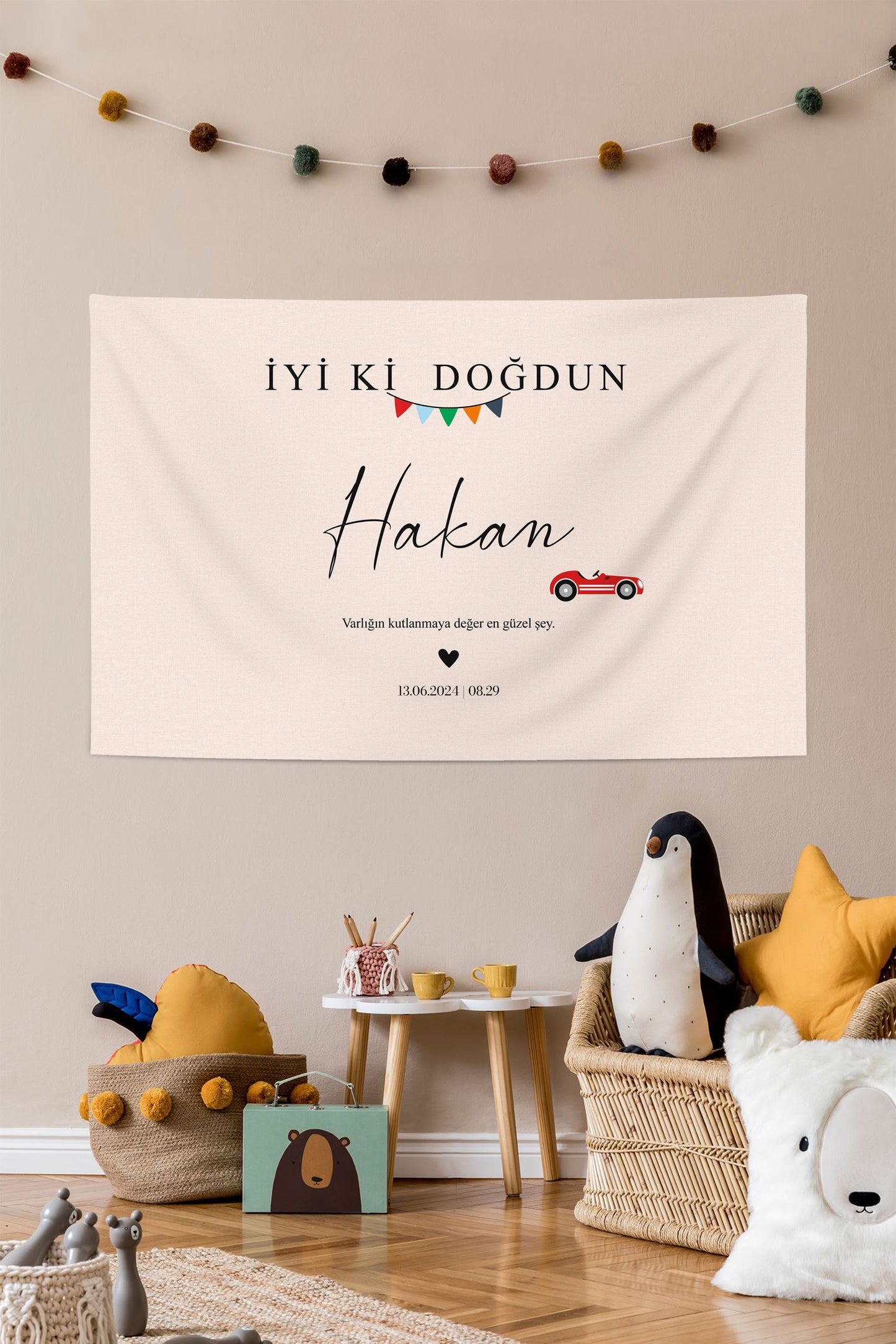 Kişiselleştirilebilir Doğum Günü Örtüsü (#79)