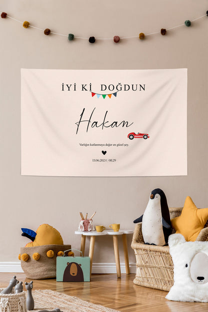 Kişiselleştirilebilir Doğum Günü Örtüsü (#79)