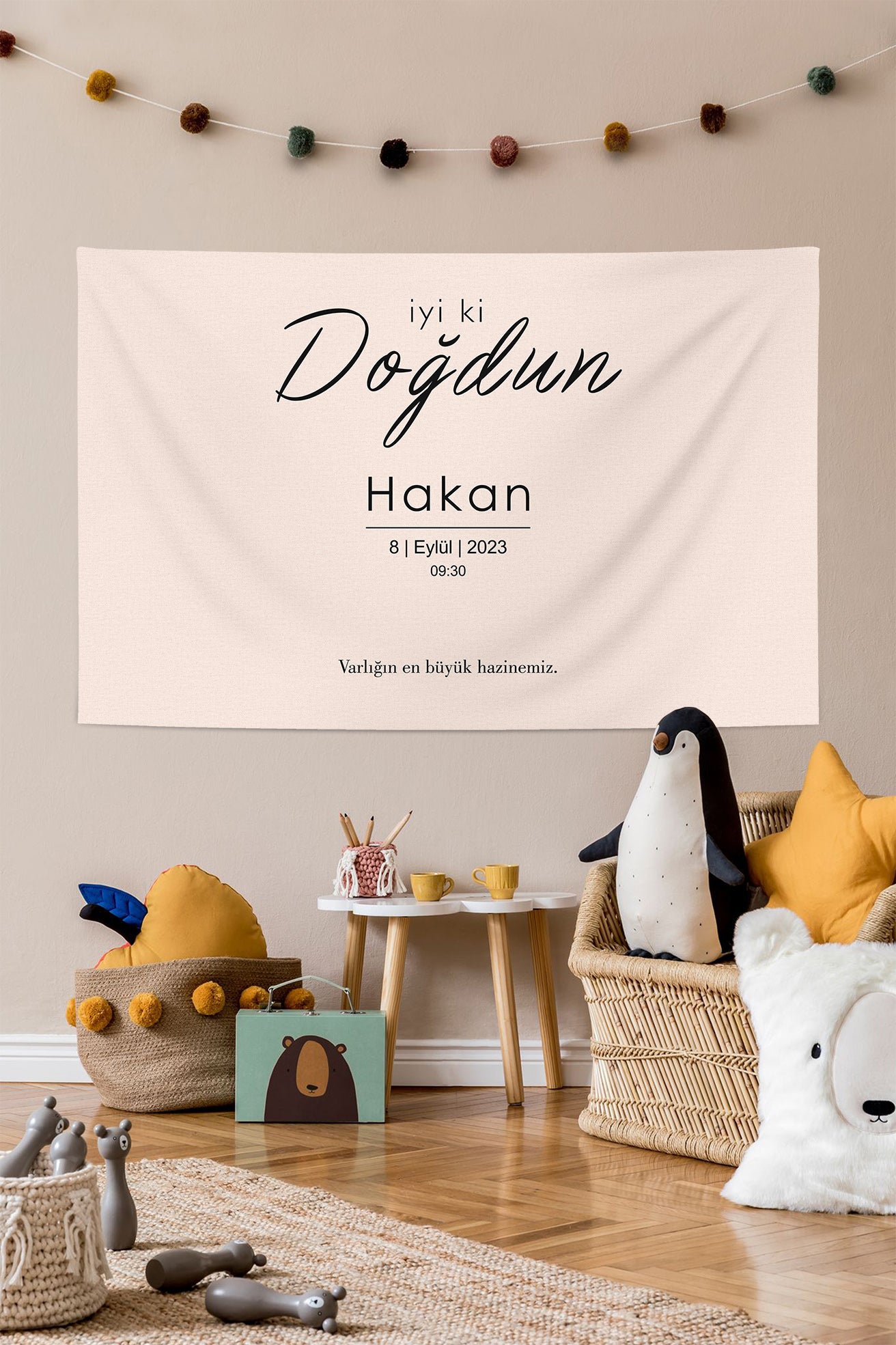 Kişiselleştirilebilir Doğum Günü Örtüsü (#6)