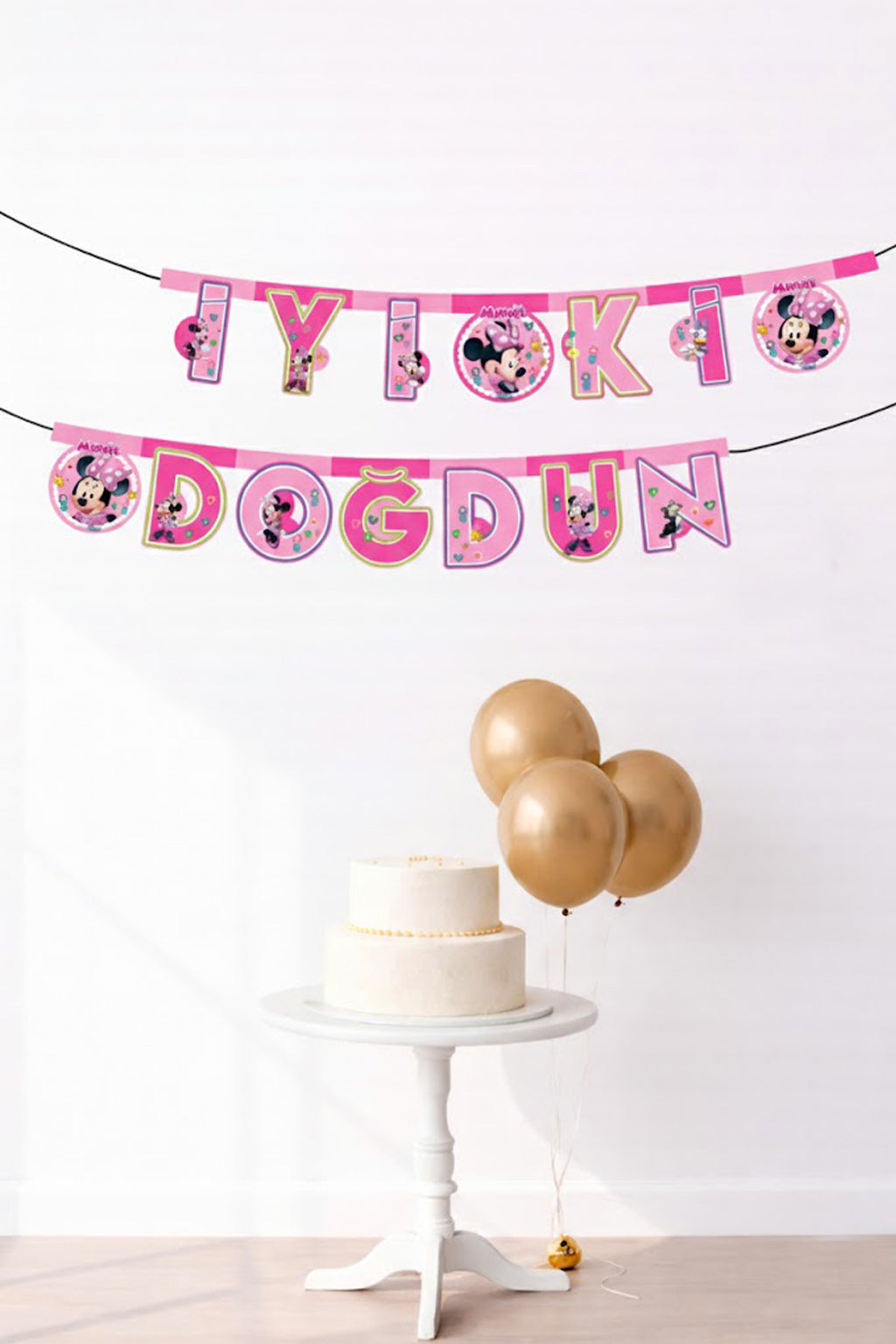 Minnie Happy Helpers İyi Ki Doğdun Karton Flama (#FL018)