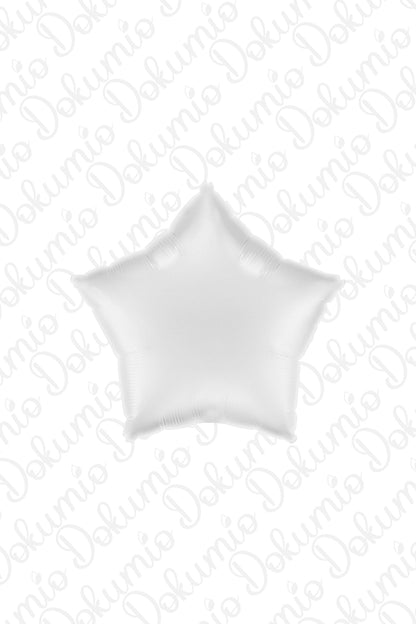 Beyaz Yıldız Folyo Balon ( 45cm ) 18"