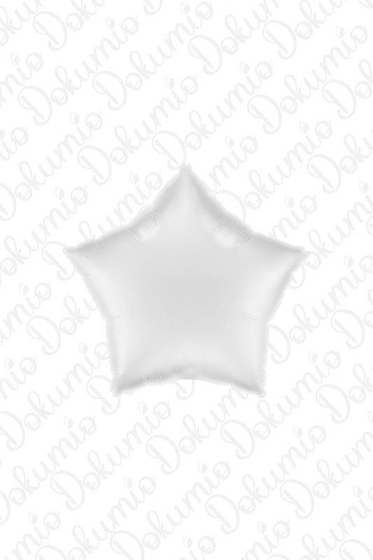 Beyaz Yıldız Folyo Balon ( 45cm ) 18"
