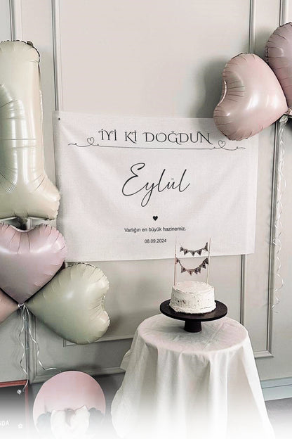 Kişiselleştirilebilir Doğum Günü Örtüsü (#106)