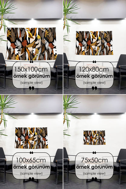 Vintage Yaprak Desenli