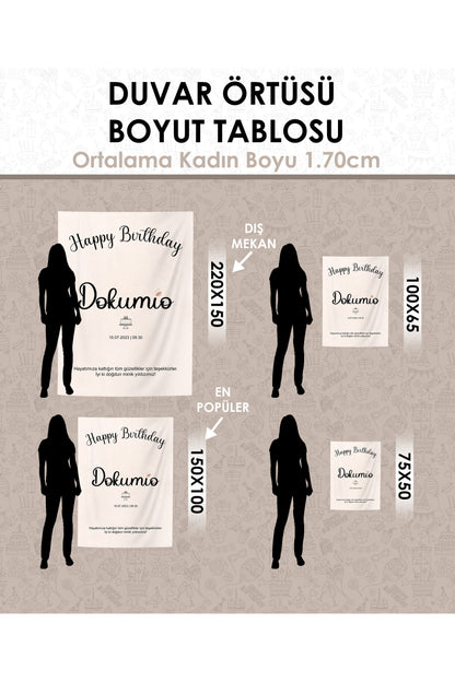 Noel Ağacı Formunda Yeni Yıl Dilekleri İle Süslenmiş Duvar Örtüsü (21)