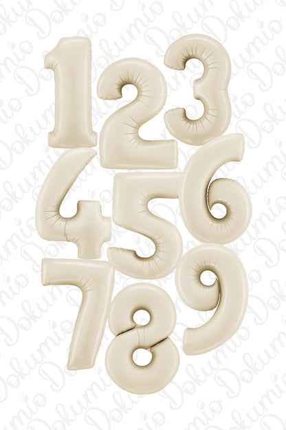 Ten Renk Rakam Folyo Balon ( 70cm)