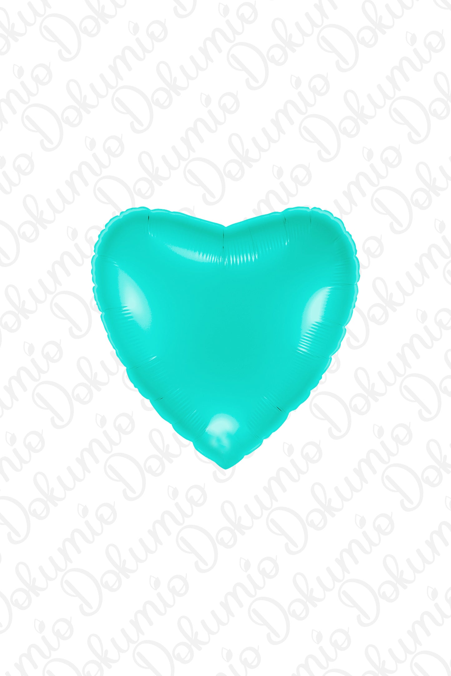 Turkuaz Kalp Folyo Balon ( 45cm ) 18"