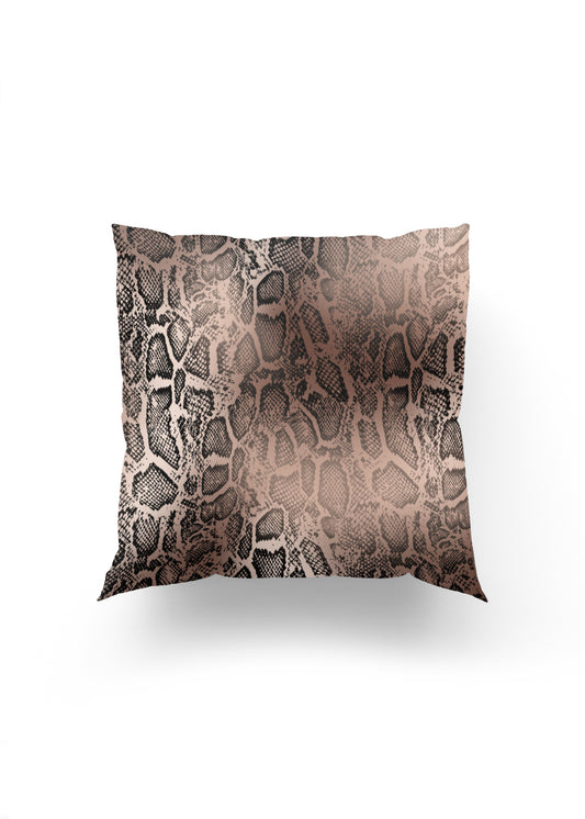 Degradeli Yılan Derisi Desenli Şık Kırlent Kılıfı