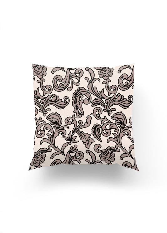 Kraliyet Dokunuşu – Zarif Barok Desenli Lüks Kırlent Kılıfı